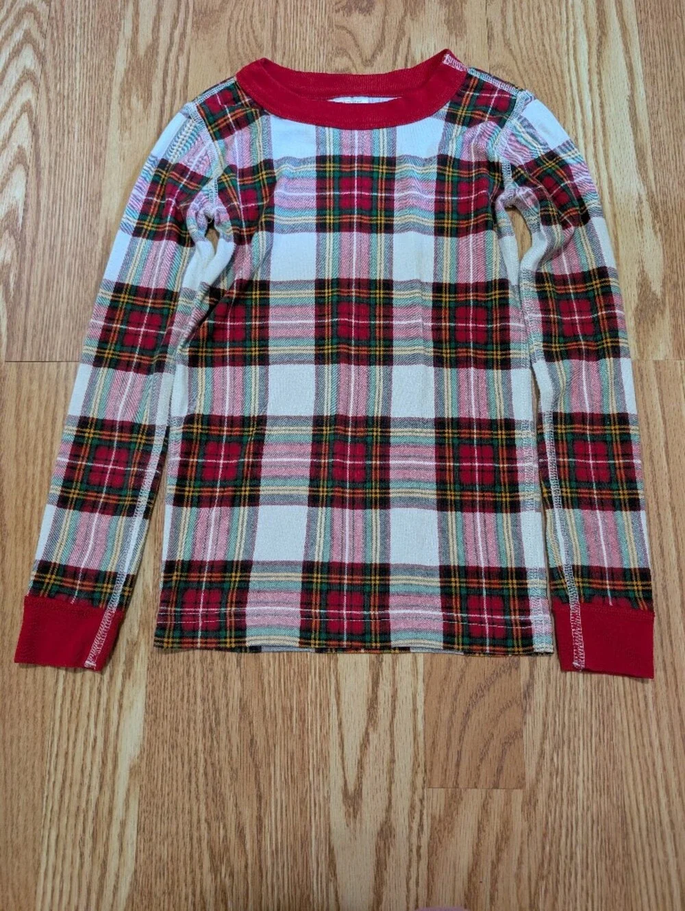 Hanna Andersson Holiday Plaid Pajamas Long Sleeve Pants 120 6/6